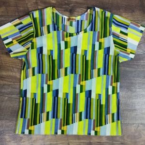 90's Milano's ribbed short sleeve shirt size S/M